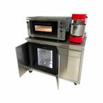 Table with 1 drawer and 3 fold-down doors + 10 cm Upstand