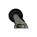 Colson INOX Gabel + Schmiernippel an der Gabel + am Rad