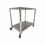Tafel met onderlegboord en wielen