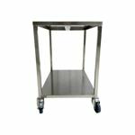 Tafel met onderlegboord en wielen