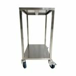 Tafel met onderlegboord en wielen