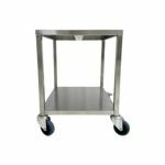 Tafel met onderlegboord en wielen